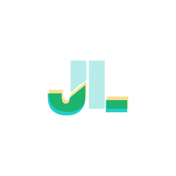 Joint letters logo — Stock Vector