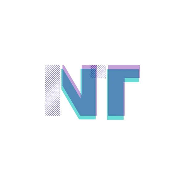 Κοινές επιστολές λογότυπο Nt — Διανυσματικό Αρχείο