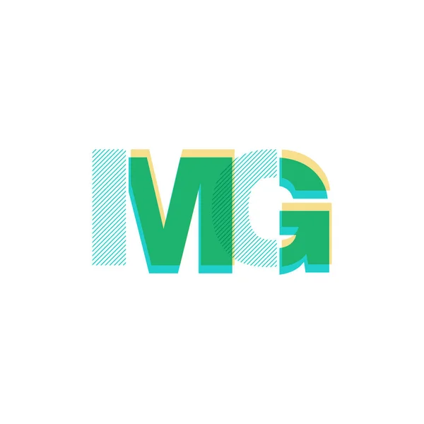 Letras conjuntas logo Mg — Vector de stock