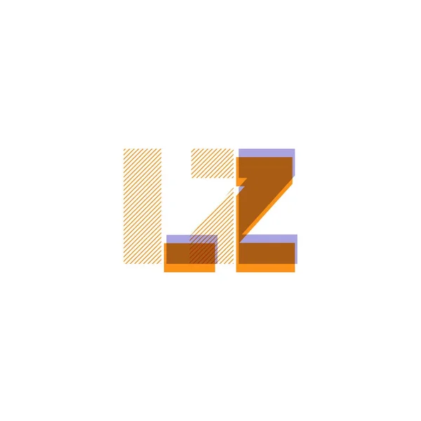 Κοινές επιστολές λογότυπο Lz — Διανυσματικό Αρχείο