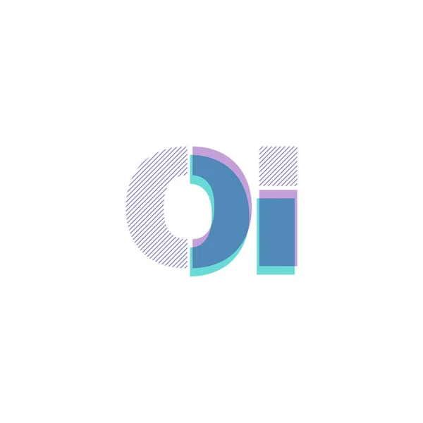 Lettres communes logo Oi — Image vectorielle