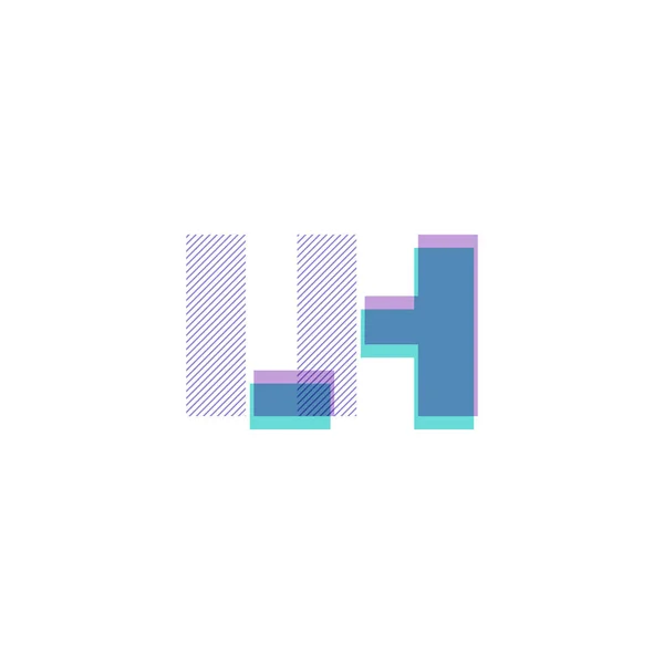 Lettres communes logo Lh — Image vectorielle