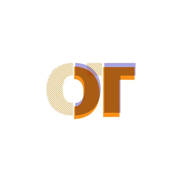Společné logo dopisy Ot — Stockový vektor