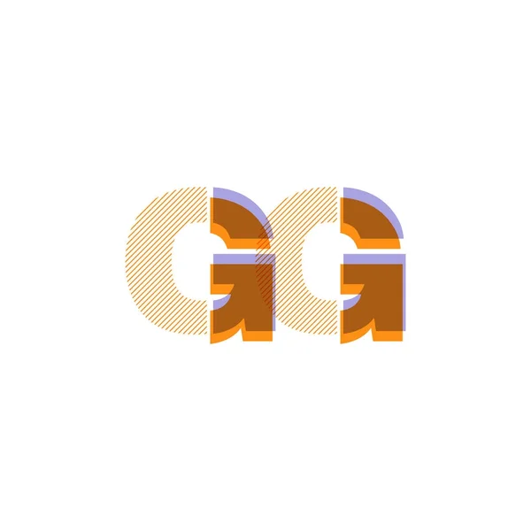 Gezamenlijke brieven logo — Stockvector