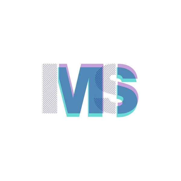 Κοινές επιστολές λογότυπο Ms — Διανυσματικό Αρχείο