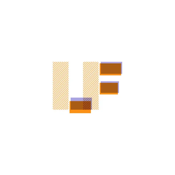 Gemeinsame Buchstaben logo lf — Stockvektor