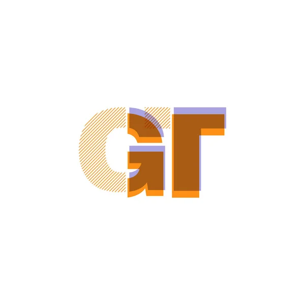 Gezamenlijke brieven logo — Stockvector