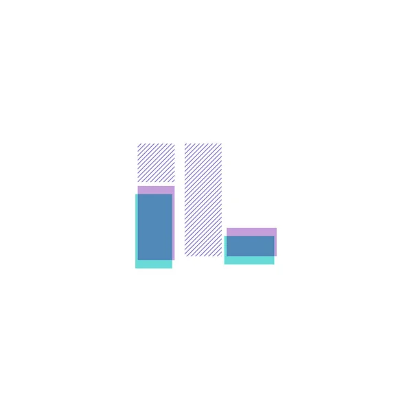 Logotipo letras conjuntas — Vetor de Stock