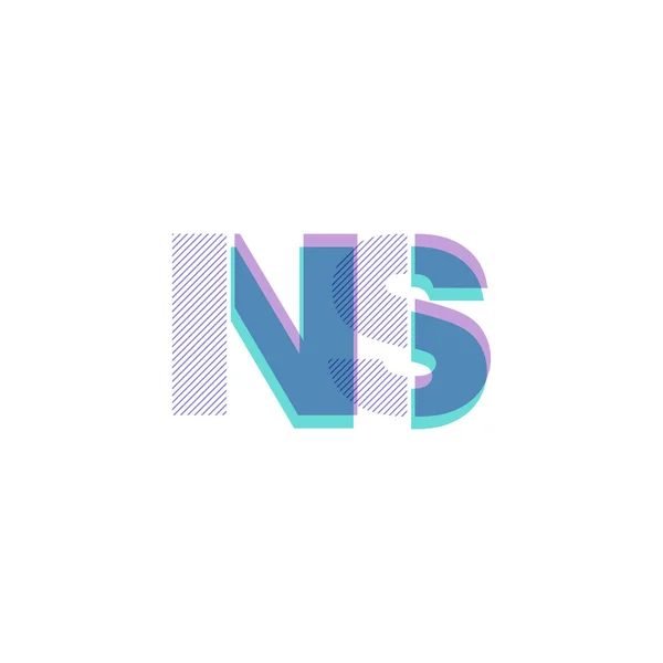Спільні літери логотип НС — стоковий вектор