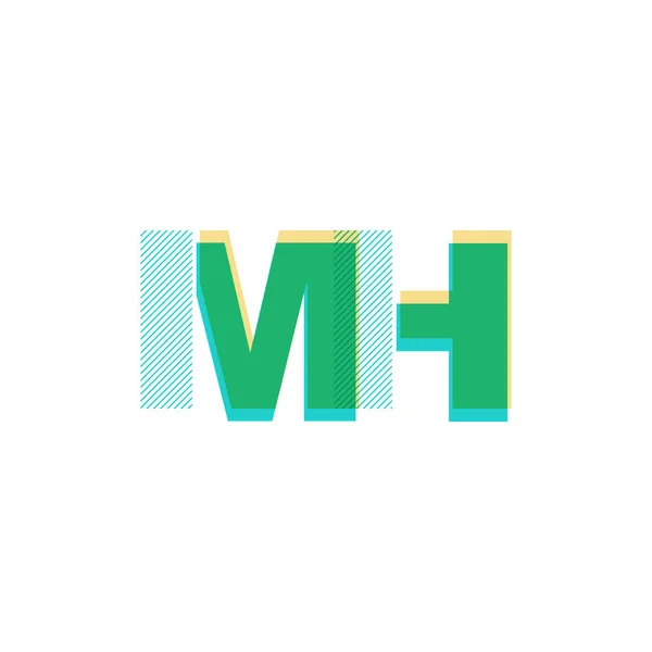 Эмблема Mh — стоковый вектор
