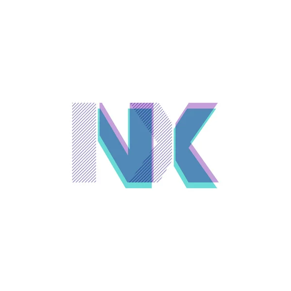 Gemensamma bokstäver logotyp Nx — Stock vektor