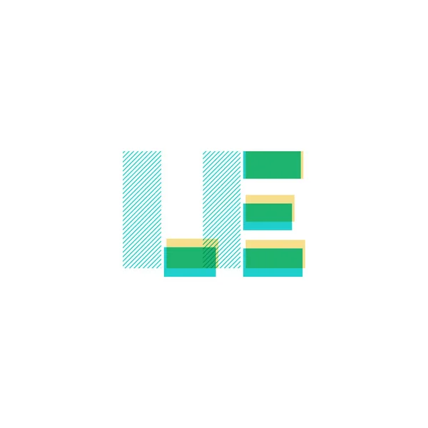 Lettres communes logo Le — Image vectorielle