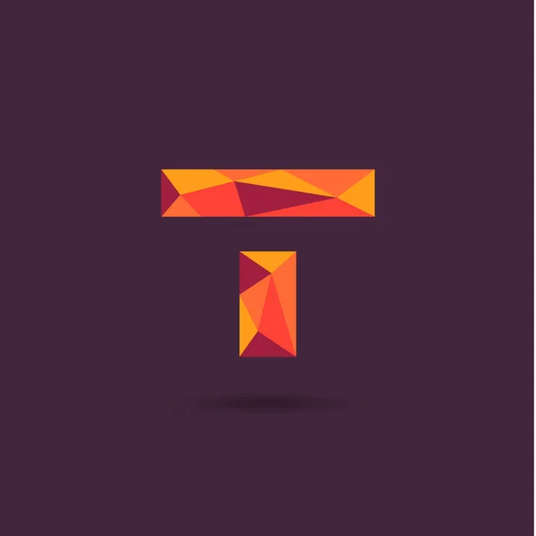 Illustration Vectorielle Logo Polygon Letter — Image vectorielle
