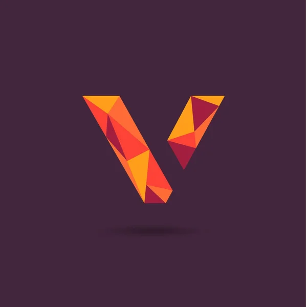 Diseño Ilustración Vectorial Del Logotipo Letra Polygon — Archivo Imágenes Vectoriales