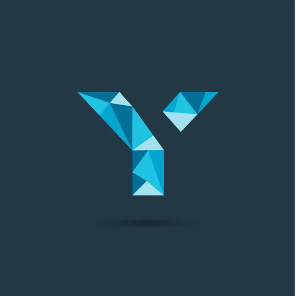 多角形 文字ロゴのベクター イラスト デザイン — ストックベクタ
