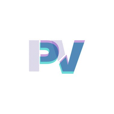 PV satır logo vektör çizim