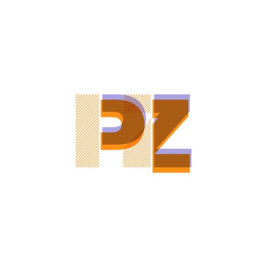 PZ satır logo vektör çizim