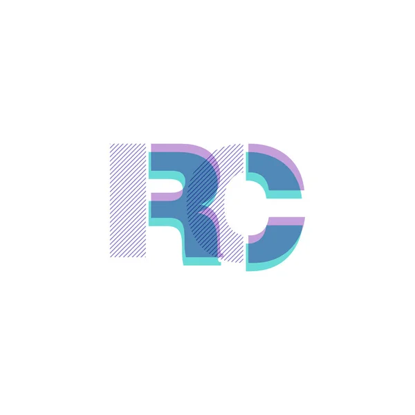 Illustration Vectorielle Des Lettres Communes Multicolores Logo — Image vectorielle