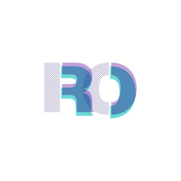 Illustration Vectorielle Lettres Communes Multicolores Logo — Image vectorielle