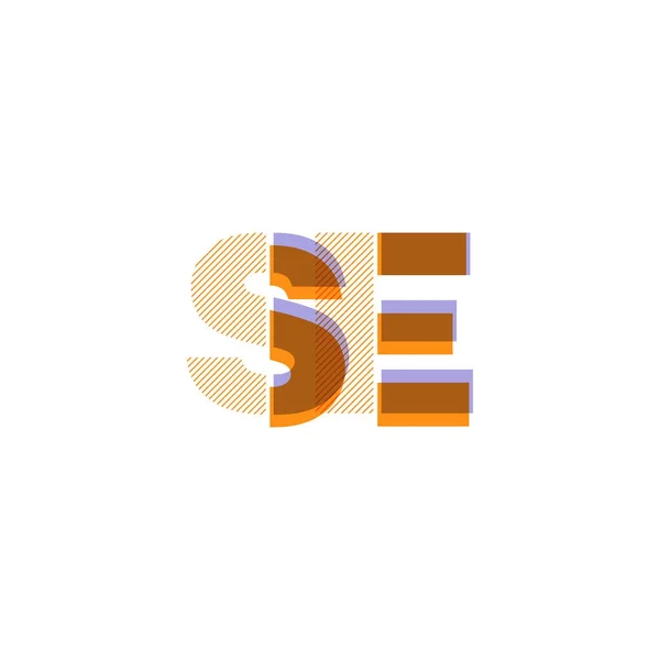 Vektor Illustration Design Von Mehrfarbigen Gemeinsamen Buchstaben Logo — Stockvektor