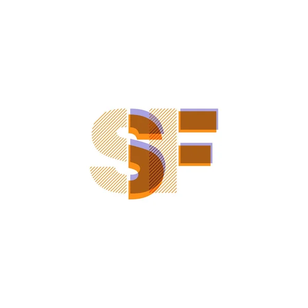 Vektor Illustration Design Flerfärgad Gemensamma Bokstäver Logotypen — Stock vektor