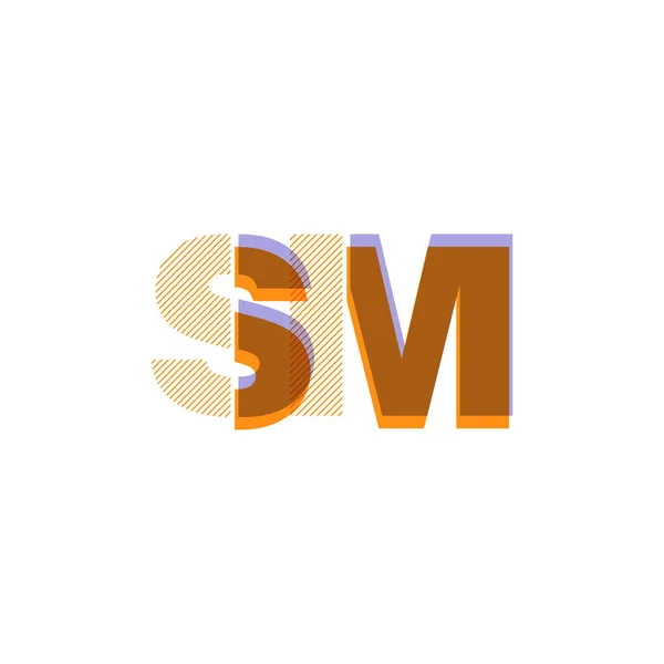 Vector Illustratie Ontwerp Van Meerkleurige Gezamenlijke Brieven Logo — Stockvector