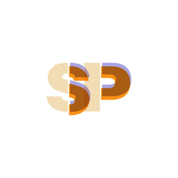 Vektorové Ilustrace Design Vícebarevného Společné Písmena Logo — Stockový vektor