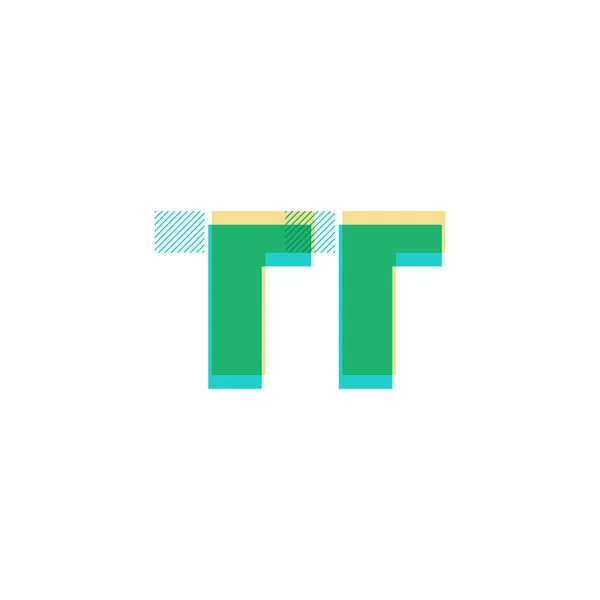 Логотип для лінії Tt — стоковий вектор