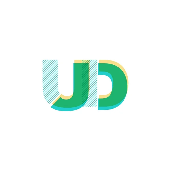 Line logotyp Ud — Stock vektor