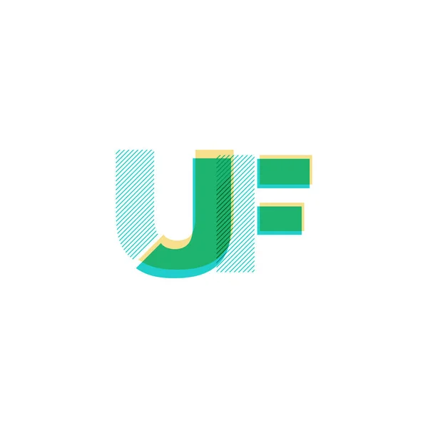 Line logotyp Uf — Stock vektor