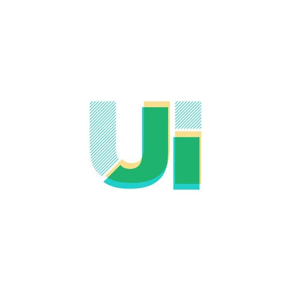 Line logo Ui — Stock Vector