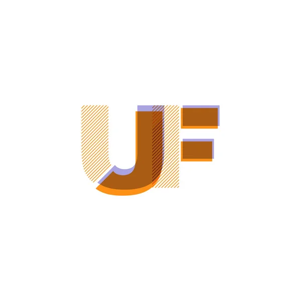 ライン ロゴ Uf — ストックベクタ