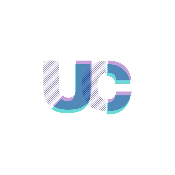 Logo de ligne Uc — Image vectorielle