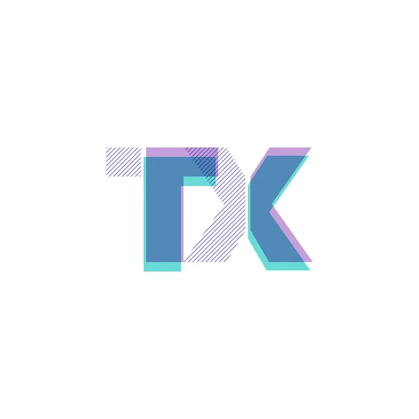 Linea logo Tx — Vettoriale Stock
