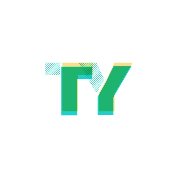 线标志 Ty — 图库矢量图片