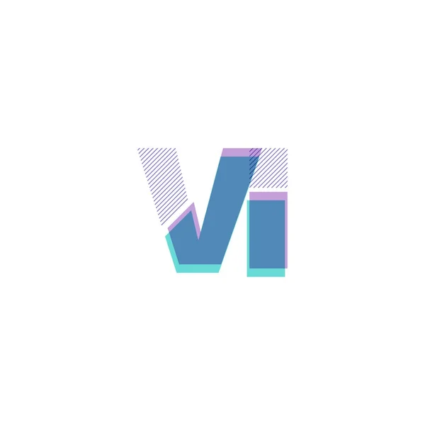 Línea Logo Vector Ilustración — Vector de stock