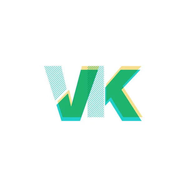 Linie logo Vk — Stockový vektor