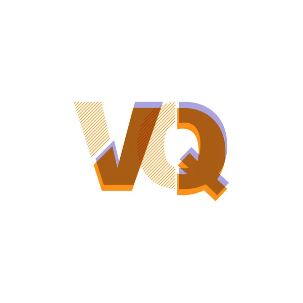 Linea logo Vq — Vettoriale Stock