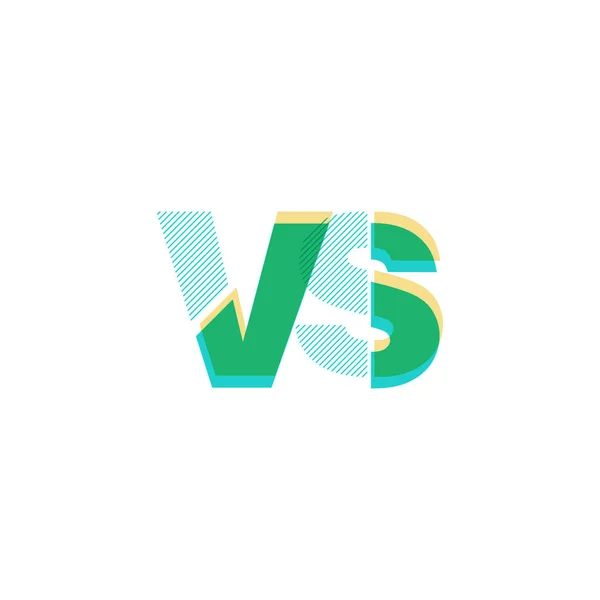Logo de ligne Vs — Image vectorielle
