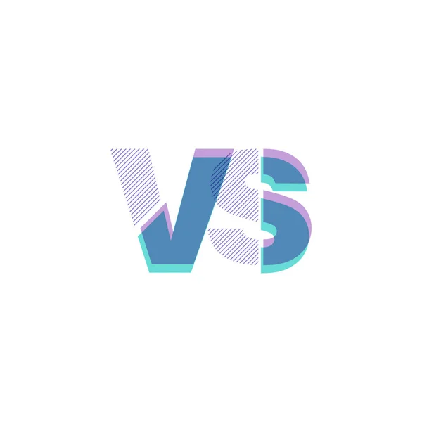 Lijn logo Vs — Stockvector