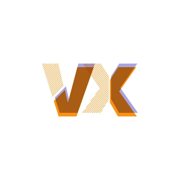 Logo linea Vx — Vettoriale Stock