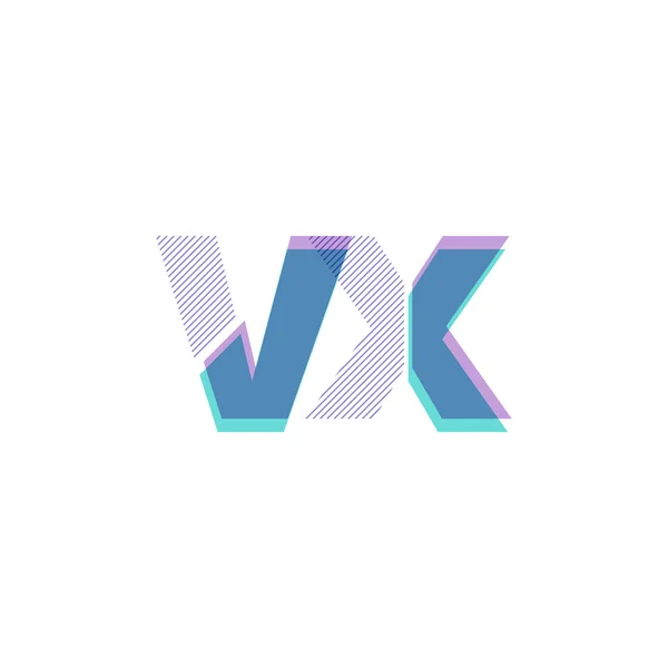 Linia logo Vx — Wektor stockowy