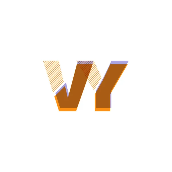 Linea logo Vy — Vettoriale Stock