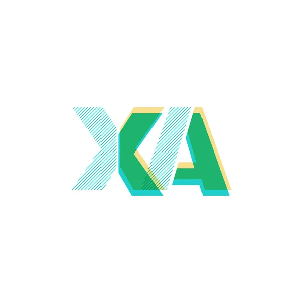 Linea logo Xa — Vettoriale Stock