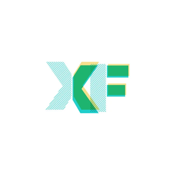 Line logotyp Xf — Stock vektor