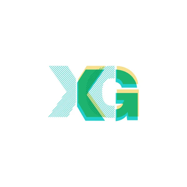 Line logo Xg — Stock Vector