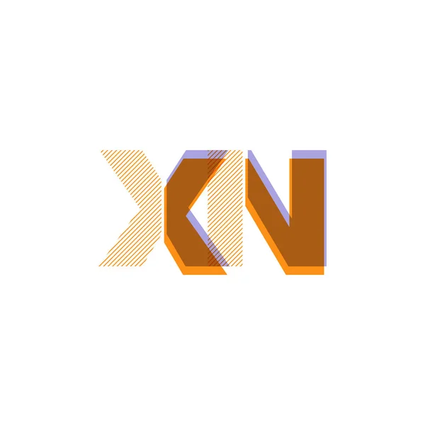 Bokstäver Linje Logotypen Vektorillustration — Stock vektor