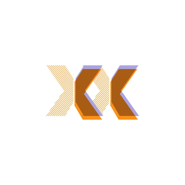 Lettere Linea Logo Vettoriale Illustrazione — Vettoriale Stock