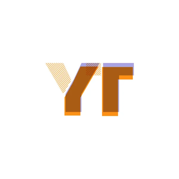 文字ライン ロゴのベクトル図 — ストックベクタ