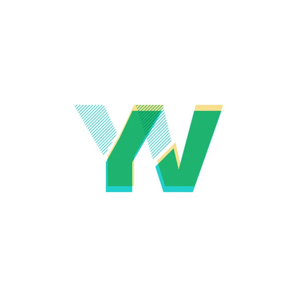Buchstaben Linie Logo Vektor Illustration — Stockvektor